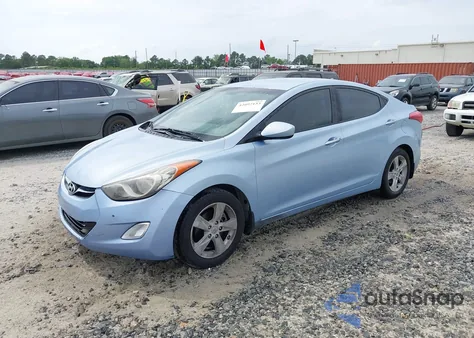 2012 Hyundai Elantra Gls (Ulsan Plant) from USA, damaged, VIN KMHDH4AE4CU420946